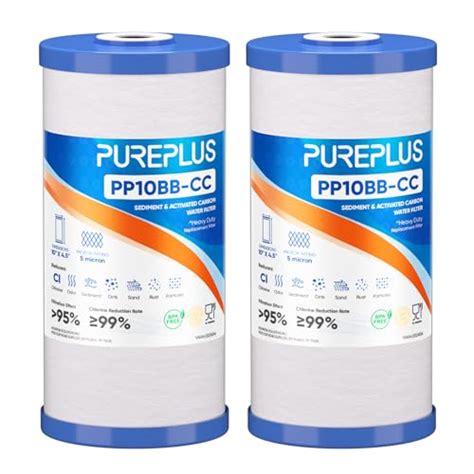 PUREPLUS 5 Micron 10 X 4 5 Whole House Sediment And Carbon Water