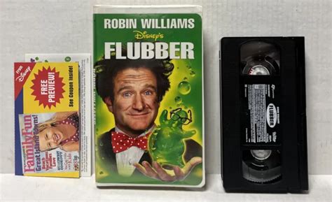 Flubber Disney Vhs Video Tape Clamshell Robin Williams Eur