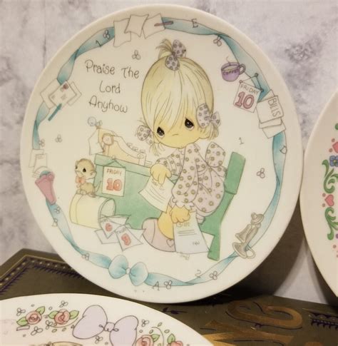 Vintage Precious Moments Plates Etsy