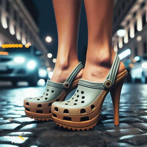 High Heel Crocs Combining Youthfulness Into Fashion