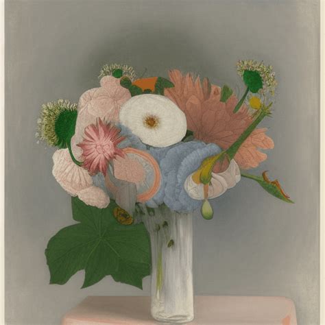 Hilma Af Klint Realism Flower Bouquet · Creative Fabrica