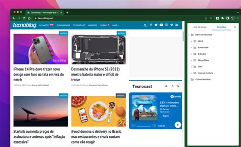 Google Chrome Segue Edge E Ganha Painel Lateral Para Acessar Favoritos