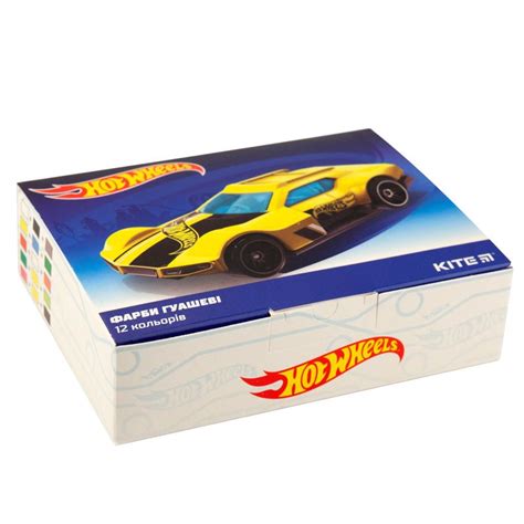 Гуаш Hot Wheels 12 кольорів Kite HW19 063 купити в Києві Краща ціна на художні фарби