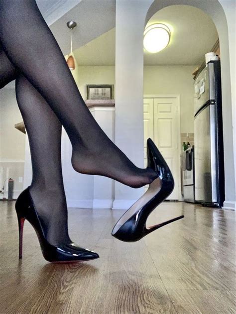 Black Stiletto Heels Black Stilettos Black High Heels Pumps Heels Sexy Legs Stockings