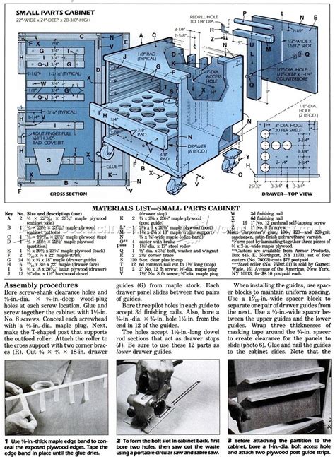 Hardware Storage Cabinet Plans • WoodArchivist