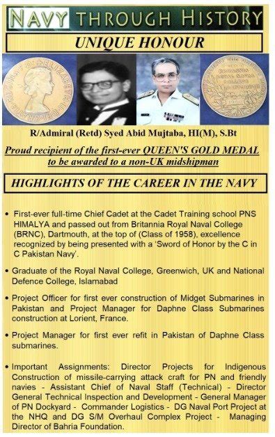 Navy Through History Unique Honour By History Cell R Admiral Retd