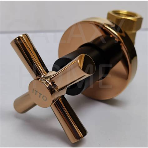 High Quality Full Turn Concealed Stop Cock Stopcock Gold Rose Gold