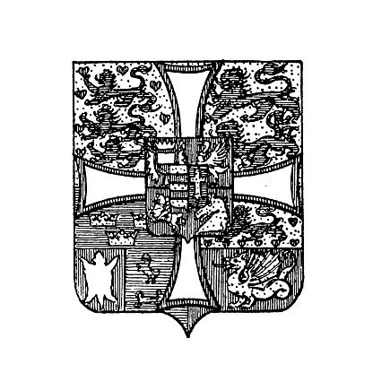 Heraldry Coat Of Arms Denmark Stock Illustration - Download Image Now ...