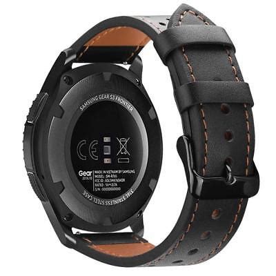 For Samsung Galaxy Watch 46mm Galaxy Watch 3 45mm Genuine Leather