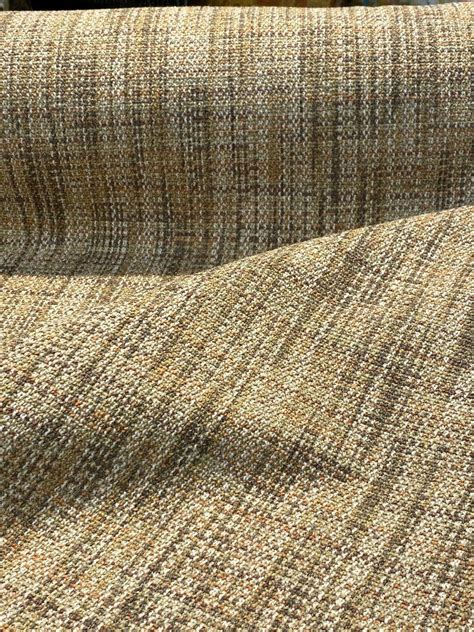 Harvest Rustic Chenille Upholstery Tweed Barrow Fabric By The Etsy