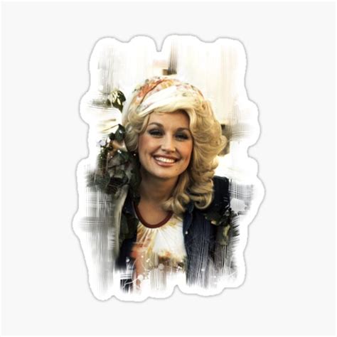 "Dolly Parton smile E" Sticker for Sale by doriatcndon | Redbubble