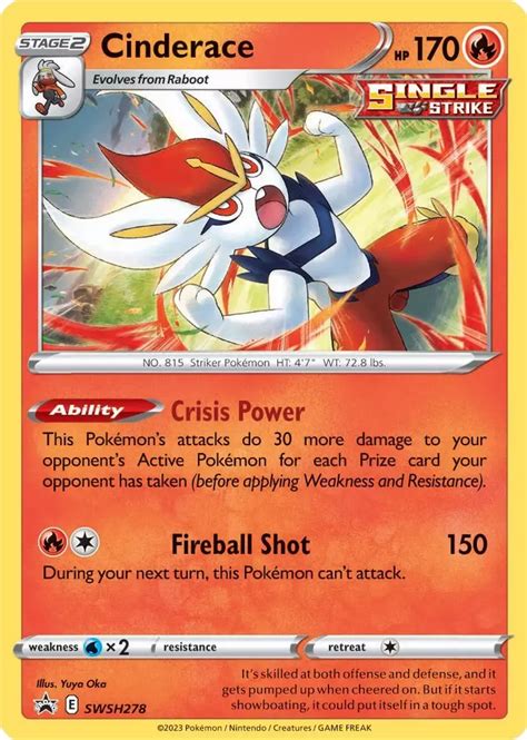 Cinderace SWSH Black Star Promos Pokemon Card Pikawiz