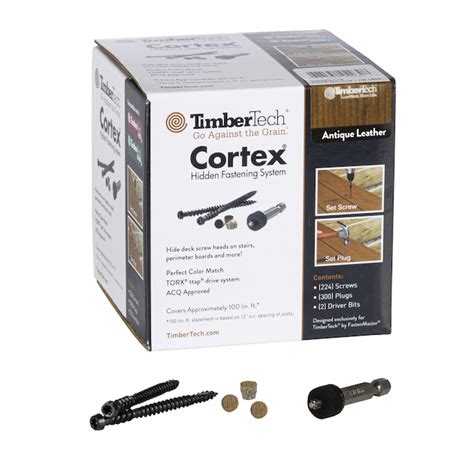 TimberTech Azek Cortex Hidden Fasteners and Plugs - Stainless Steel ...