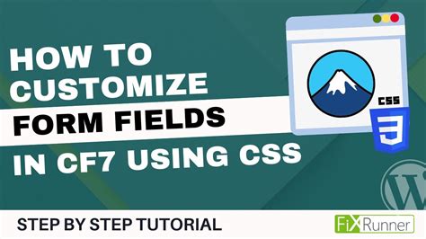 How To Customize Fields Of Contact Forms With CSS In WordPress YouTube