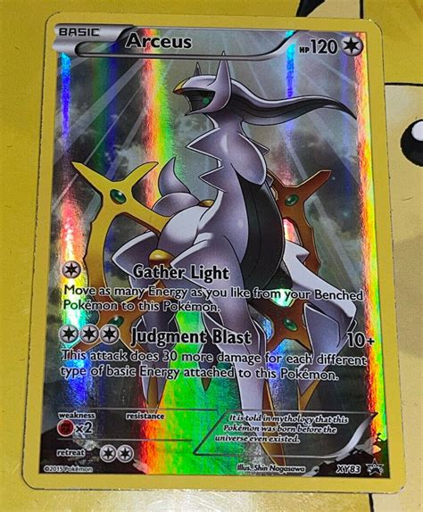 Mavin Full Art Arceus Ultra Rare Pokemon Black Star Promo Xy