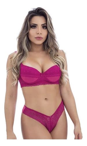 Kit Conjuntos Lingerie Sexy E Calcinha Fio Duplo Parcelamento Sem Juros