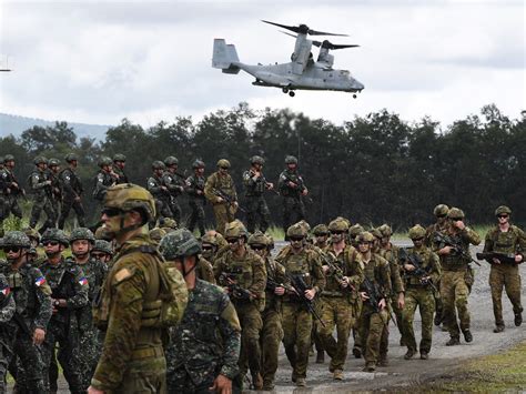 Australia Philippines Hold Military Drills Plan South China Sea