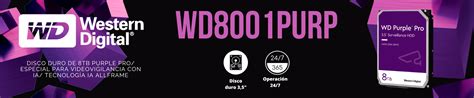 Wd Purp Disco Duro De Tb Purple Pro Especial Para Ia