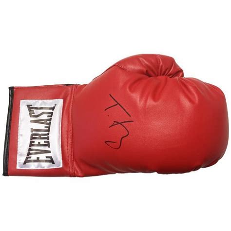 Tyson Fury Signed Glove In Display Box Red Everlast