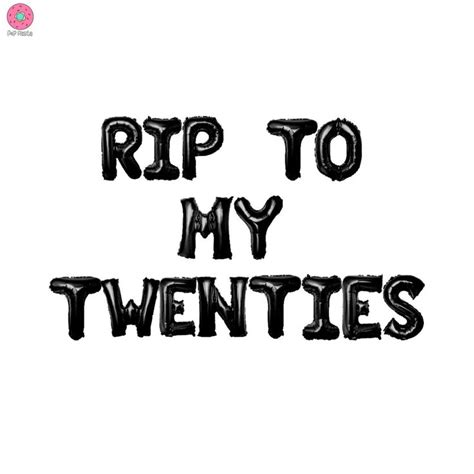 RIP To My Twenties Banner 16in 30th Birthday Party Rip To My 20s Rip To