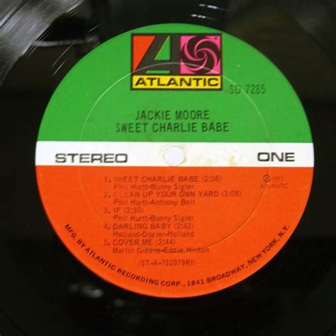 Jackie Moore Sweet Charlie Babe Atlantic Sd R B Yahoo