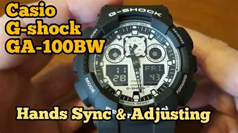 Casio G Shock Ga 100 Time Adjust