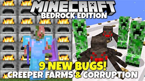 New Bugs In Minecraft Bedrock Edition Creeper Farms Broken World