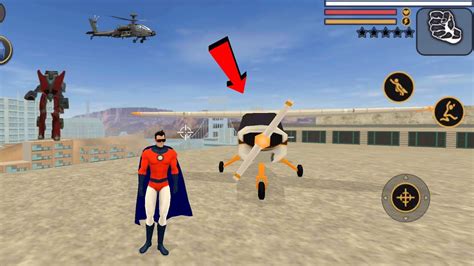 Vegas Crime Simulator Red Superhero Fly Naxeex Airplane Airplane