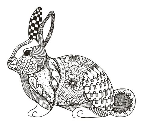 Huevo De Pascua Con El Modelo En Estilo Del Zentangle Libro De Colorear