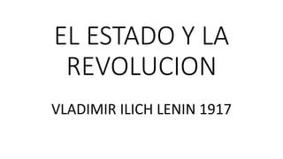 El Estado Y La Revolucion Lenin Autoguardado Pptx Descarga Gratuita