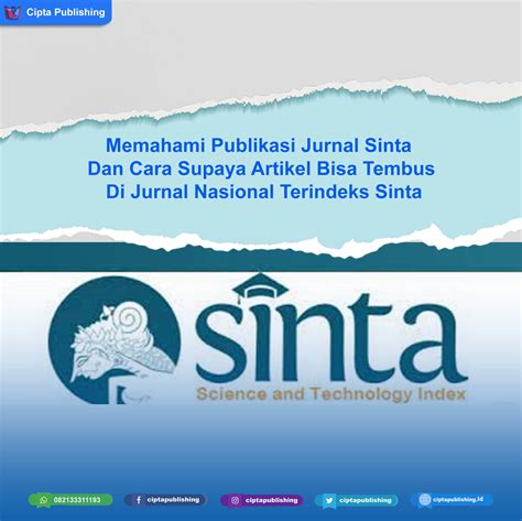 Memahami Publikasi Jurnal Sinta