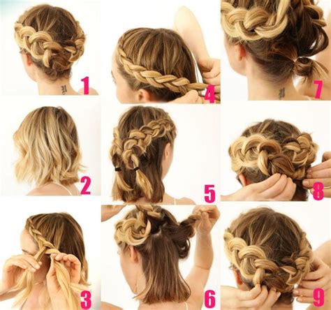 10 Tutoriales De Peinado Para Cabello Corto