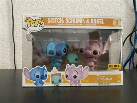 Lilo And Stitch Stitch Scrump Angel Hot Topic Funko Pop