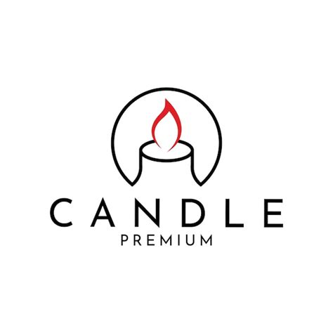 Premium Vector Candle Icon On White Background Candle Vector Logo