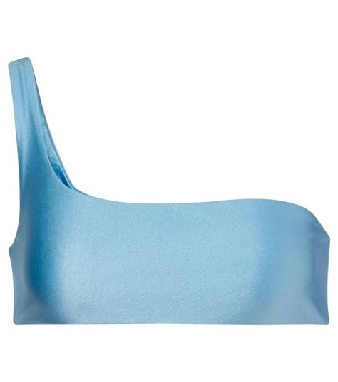 Jade Swim Eliza One Shoulder Bikini Top Jade Swim