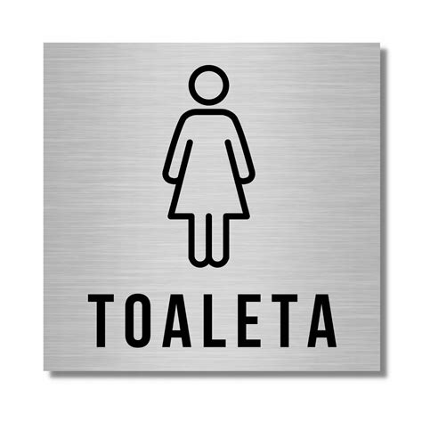 Tabliczka Informacyjna Alu Piktogram Wc Damska Toaleta Oznaczenie Na