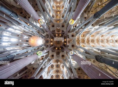 Sagrada Familia Ceiling Hi Res Stock Photography And Images Alamy