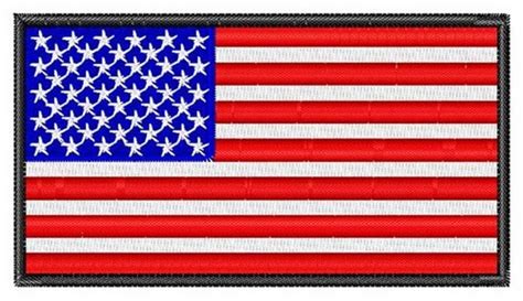 Small Flag Embroidery Designs Custom Embroidery