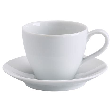 VÄRDERA чашка кофейная с блюдцем белый 20 сл | IKEA Latvija