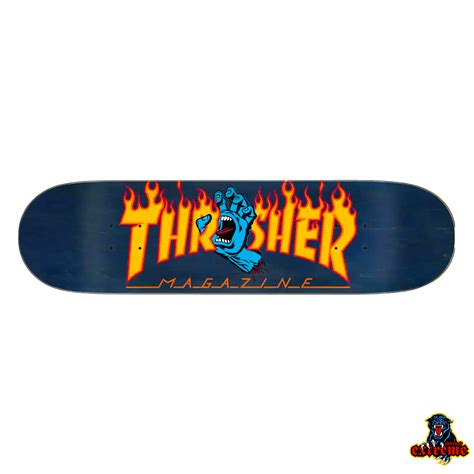 Santa Cruz X Thrasher Deck Screaming Flame Logo Extreme Skateshop