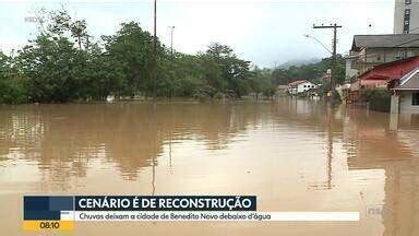 Bom Dia Santa Catarina Chuvas Deixam A Cidade De Benedito Novo