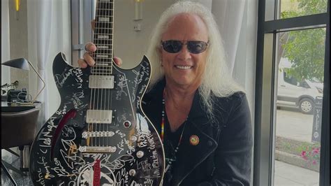 Rickey Medlocke And Damon Johnson Of Lynyrd Skynyrd Play Andys Guitar
