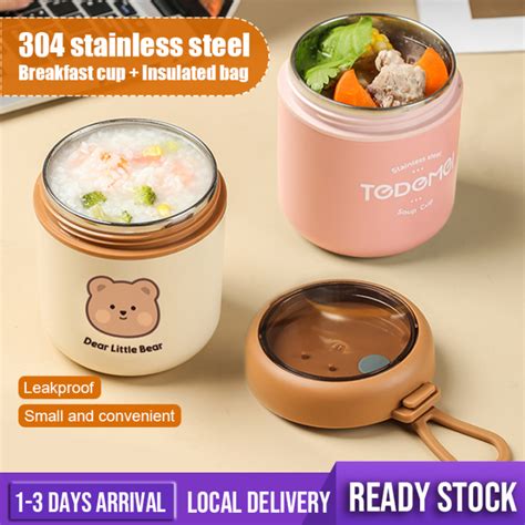 530ml Food Thermal Jar Insulated Soup Cup Thermos Containers Stainless