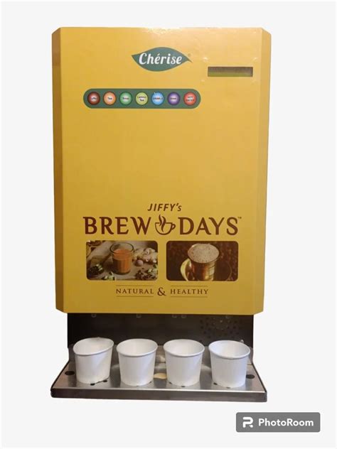 Liters Stainless Steel Cherise Tea Coffee Vending Machine Cups