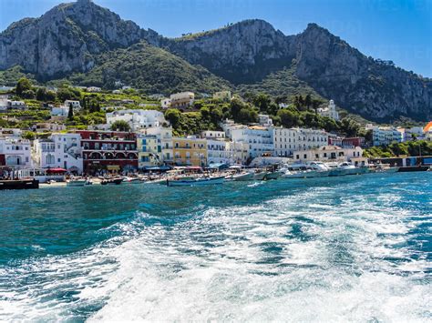 Italy Campania Capri Marina Grande Stock Photo