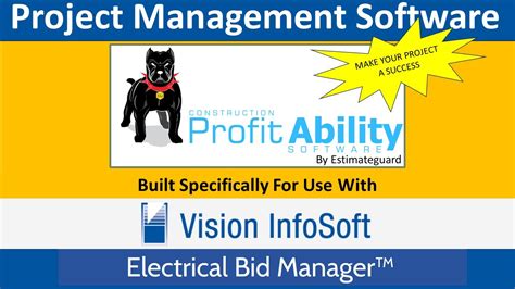 Project Management Software For Use With Vision Infosoft Electrical Bid