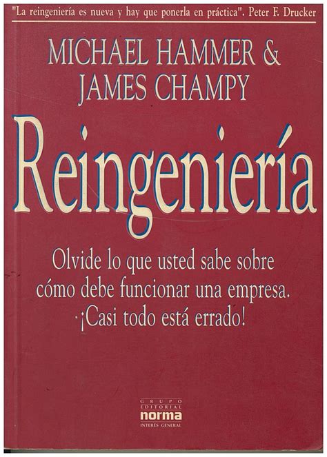 Libro Reingenieria De Michael Hammer Y James Champy Bs 245000 En