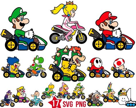 Mario Svg Mario Kart Svg For Cricut Grelly Usa