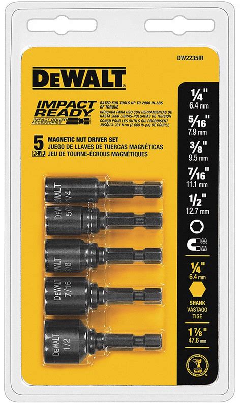 DEWALT English Imperial 1 4 In 5 16 In 3 8 In 7 16 In 1 2 In