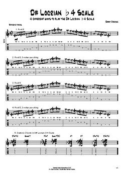 D Locrian Scale Ways To Play By Danny Crocome Music Tpt